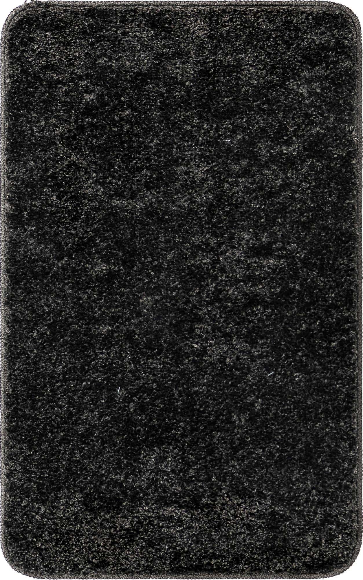 A 2x3 rectangular gray modern rug with a textured pile and subtle variations in gray tones.