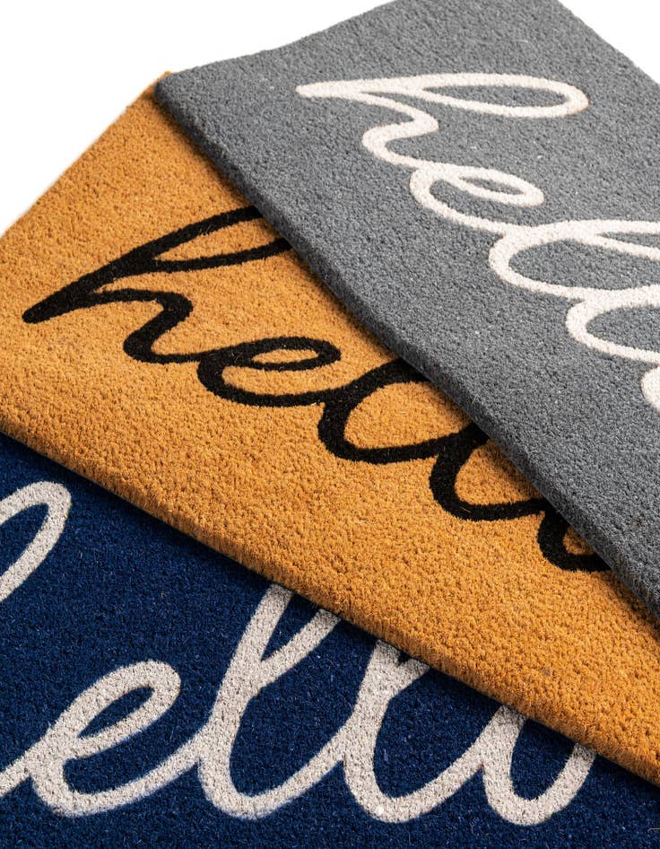 Detail image of  1' 6 x 2' 6 Hello Doormat