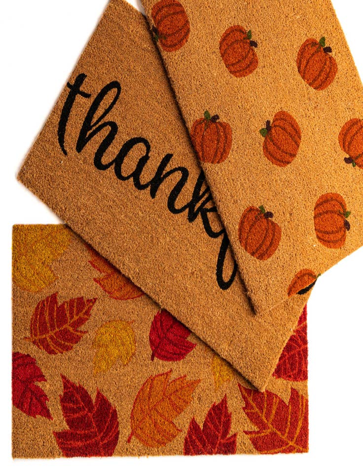 Detail image of  1' 6 x 2' 6 Pumpkins Doormat