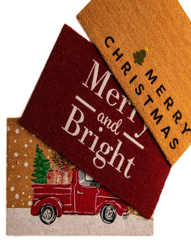 Detail image of  1' 6 x 2' 6 Merry and Bright Doormat