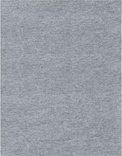 A close-up view of a medium gray rug pad with a subtle textured surface, suitable for a hallway.