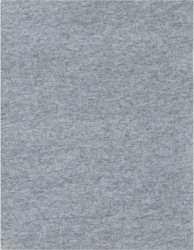 A close-up view of a medium gray, solid-colored runner rug pad with a subtle textured surface, suitable for indoor use.