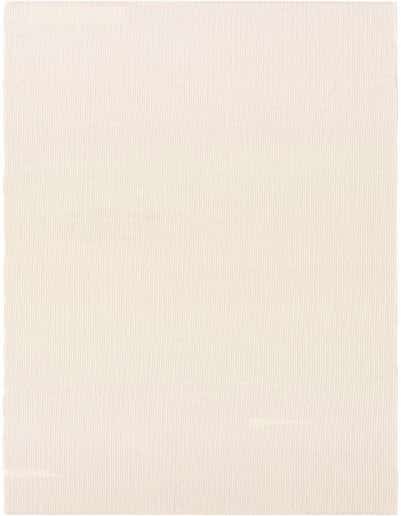 A plain, solid light beige 13 ft runner rug with a medium pile, suitable for a hallway or patio.