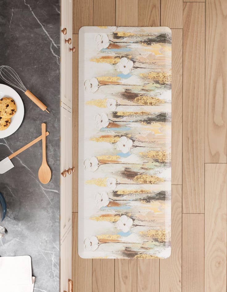 Detail image of  2' x 5' Flowers Anti-Fatigue Comfort Mat