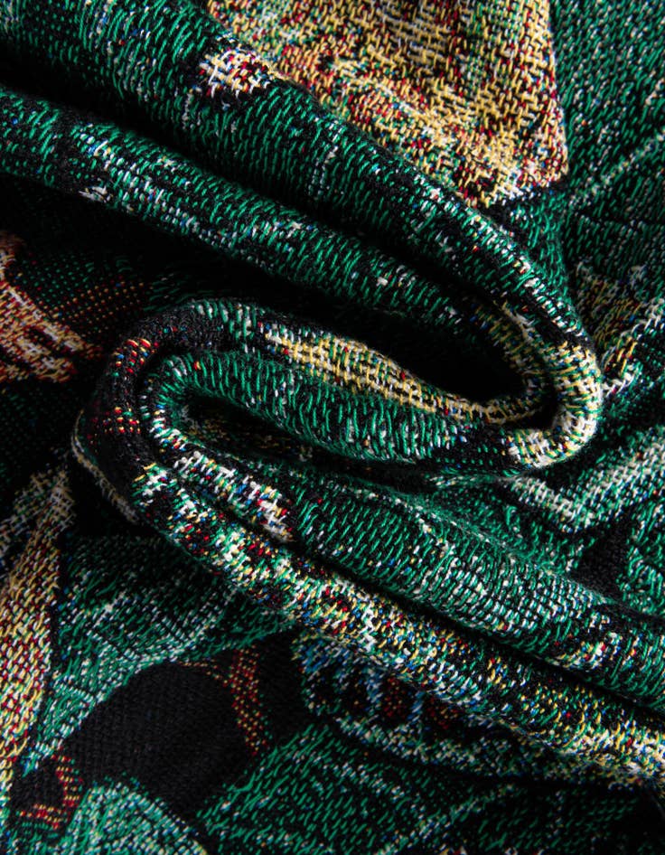 Detail image of 4' 6 x 6' Leap Frog Decor Throw Blanket