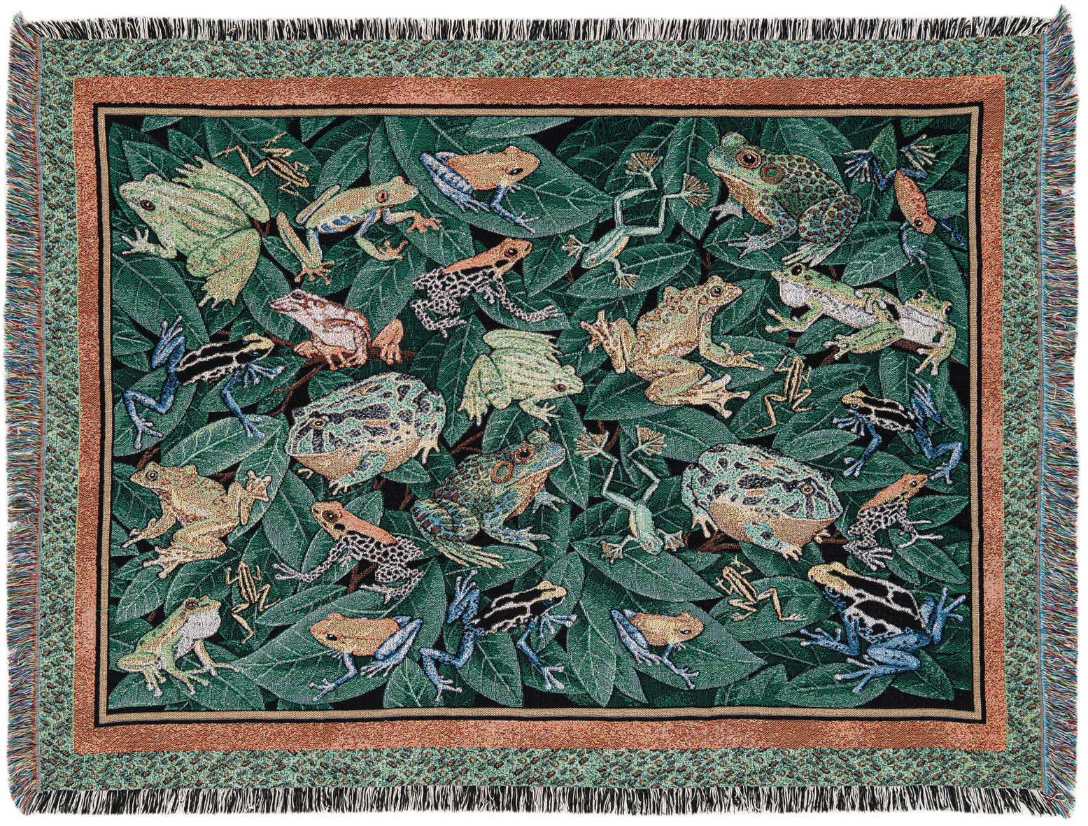 Primary image 4' 6 x 6' Leap Frog Decor Throw Blanket