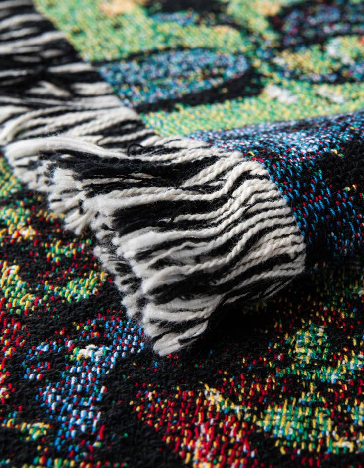 Detail image of 4' 6 x 6' Irises Van Gogh Throw Blanket