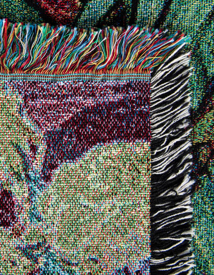 Detail image of 4' 6 x 6' Irises Van Gogh Throw Blanket