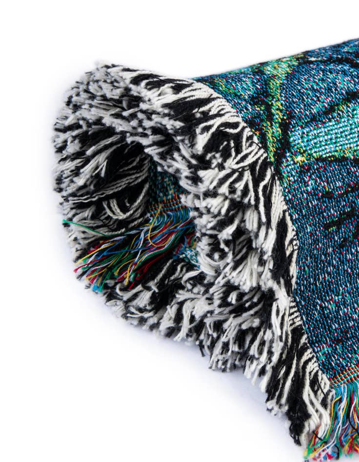 Detail image of 4' 6 x 6' Irises Van Gogh Throw Blanket