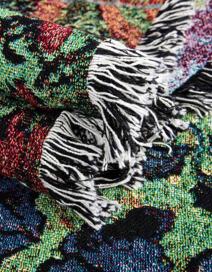 Detail image of 4' 6 x 6' Irises Van Gogh Throw Blanket