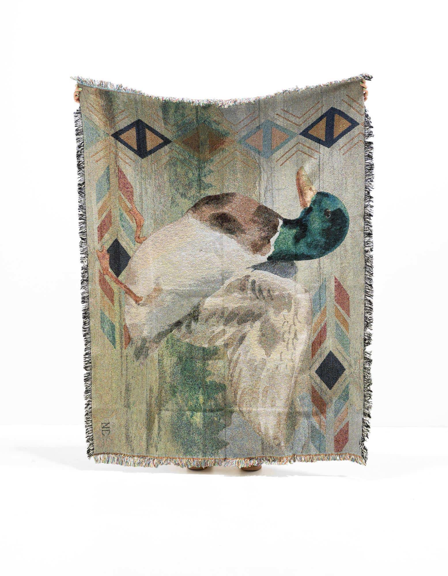 Primary image of 4' 6 x 6' Animals Lodge 1 Throw Blanket