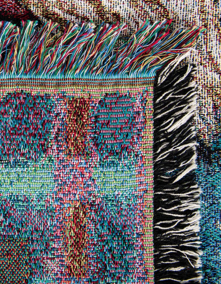 Detail image of 4' 6 x 6' Rooster Trio Throw Blanket