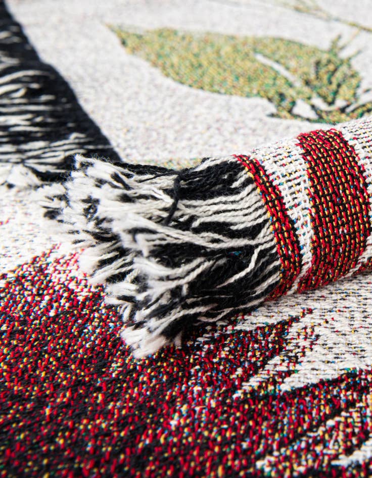 Detail image of 4' 6 x 6' Watercolor Pumpkin Throw Blanket