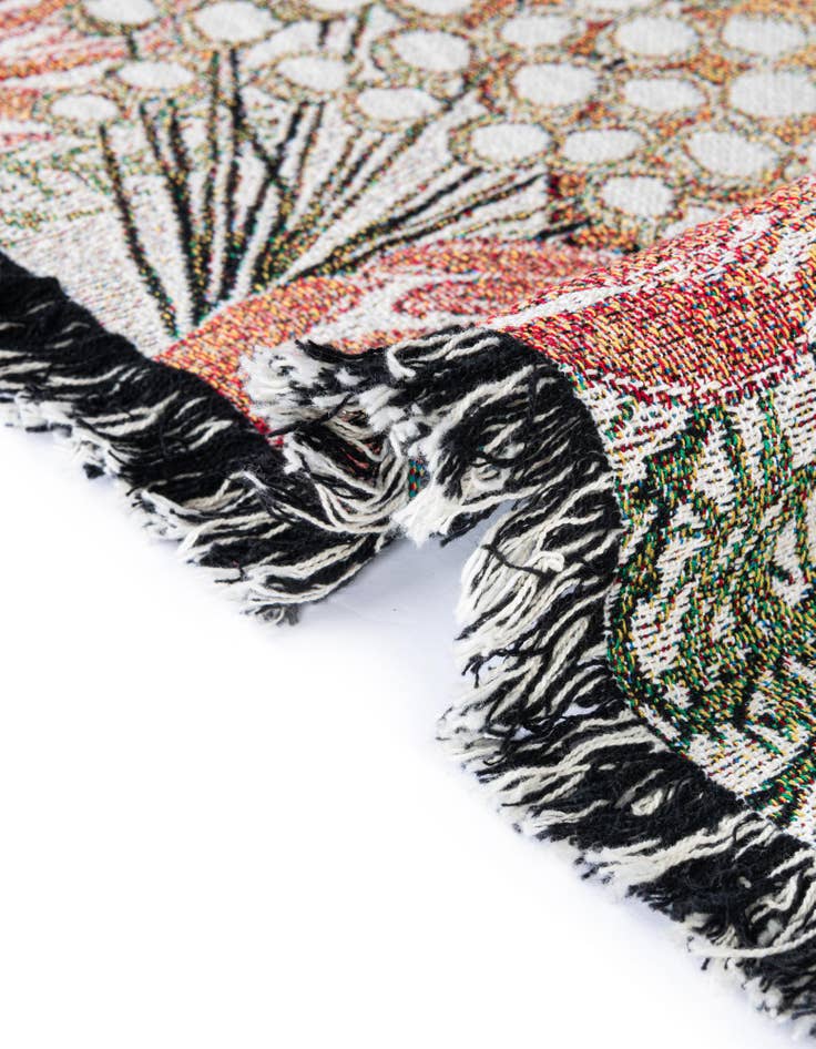 Detail image of 4' 6 x 6' Watercolor Pumpkin Throw Blanket