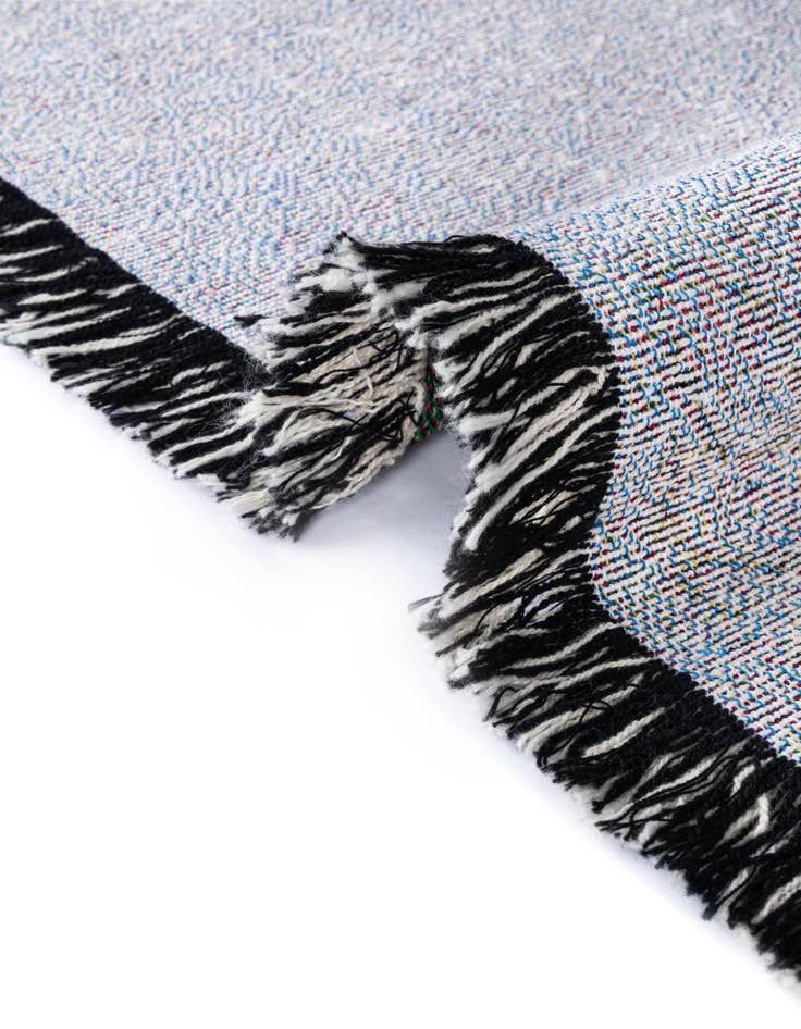 Detail image of 4' 6 x 6' Friendly Snowmen Throw Blanket