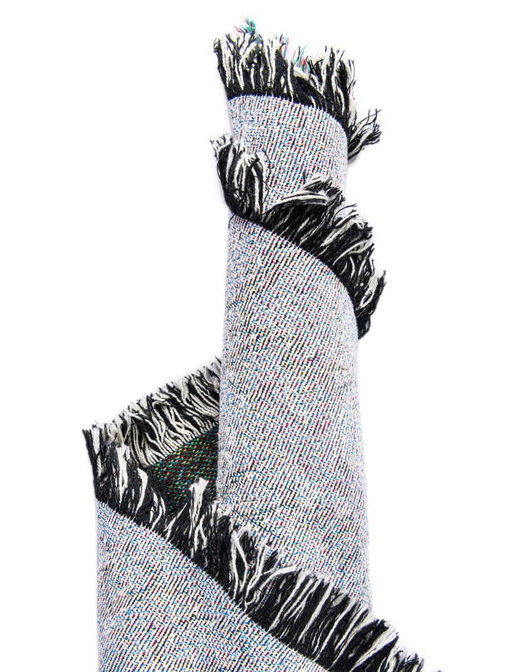 Detail image of 4' 6 x 6' Friendly Snowmen Throw Blanket