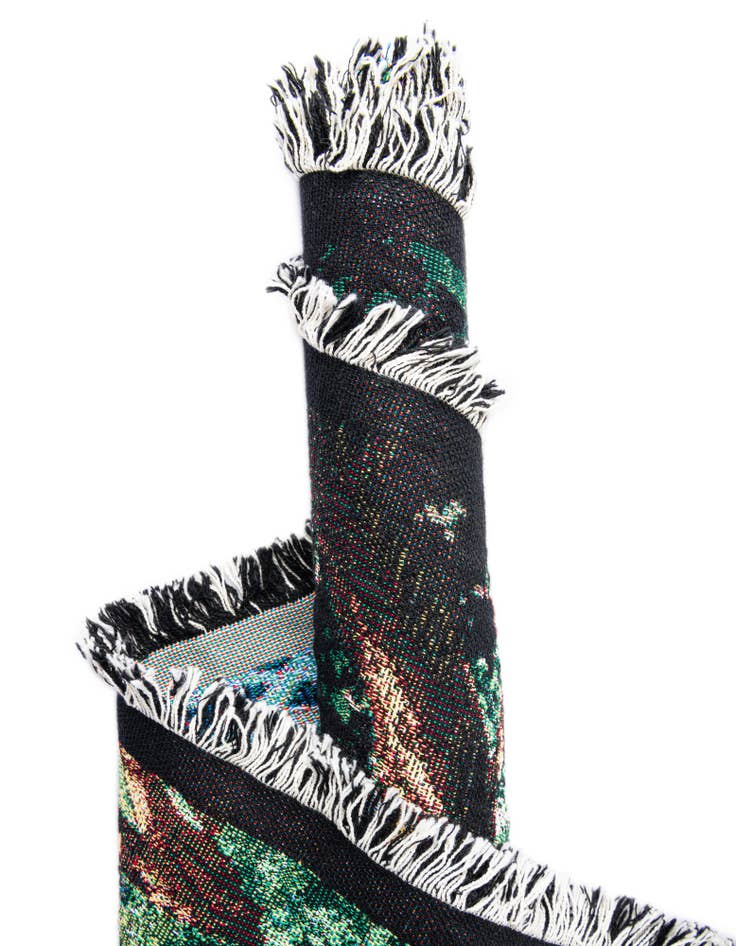 Detail image of 4' 6 x 6' Psalm 23 Image Throw Blanket