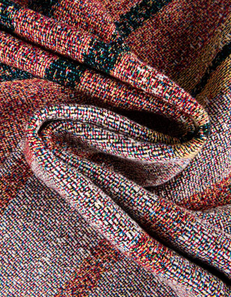 Detail image of 4' 6 x 6' Retro Terracotta Throw Blanket
