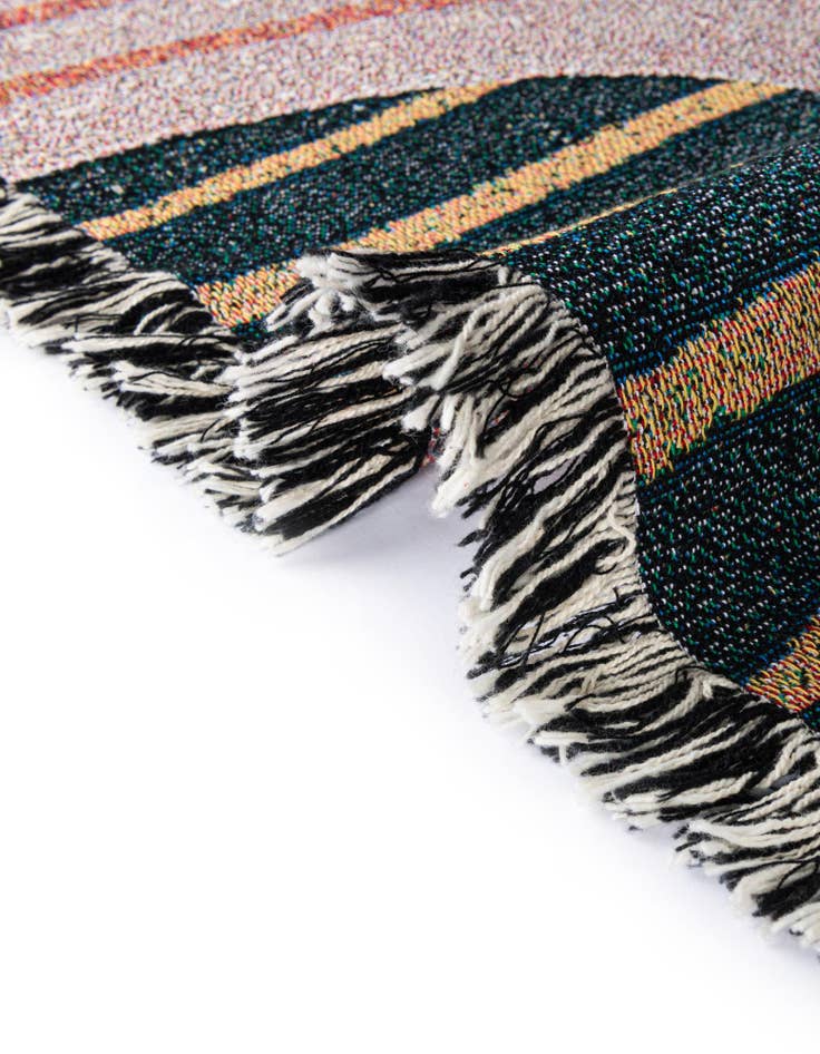 Detail image of 4' 6 x 6' Retro Terracotta Throw Blanket