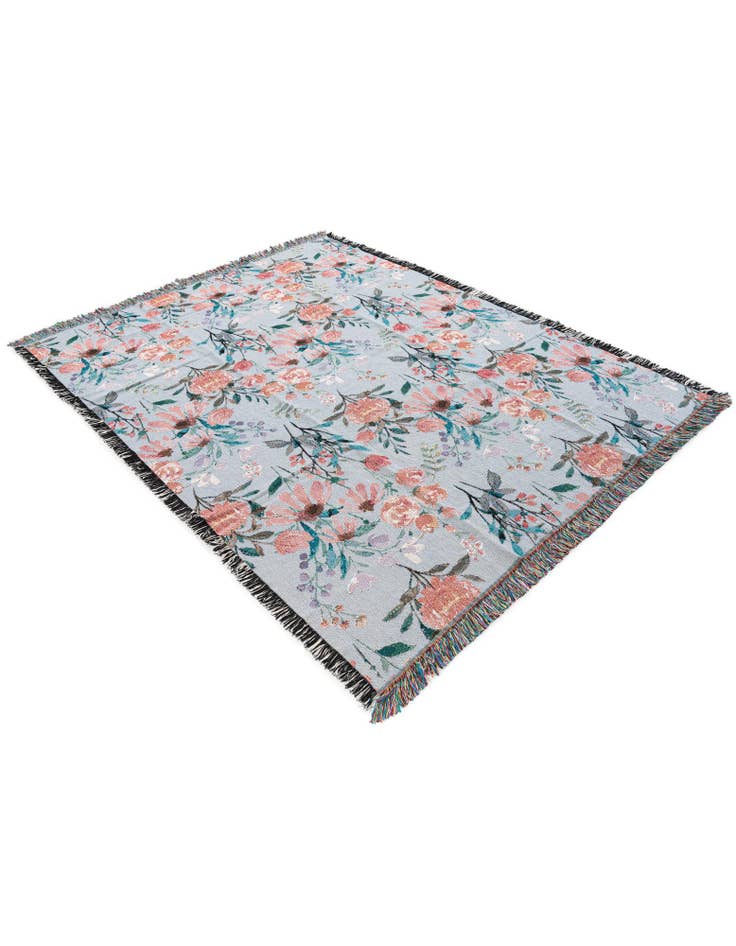 Detail image of 4' 6 x 6' Floral-Pink Bloom Throw Blanket