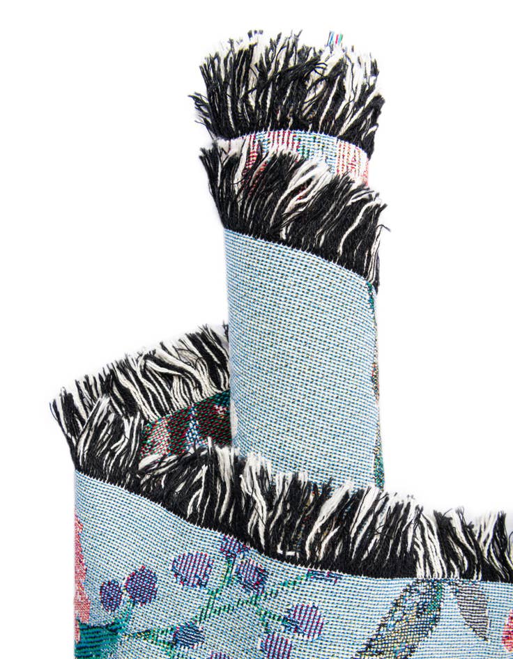 Detail image of 4' 6 x 6' Floral-Pink Bloom Throw Blanket