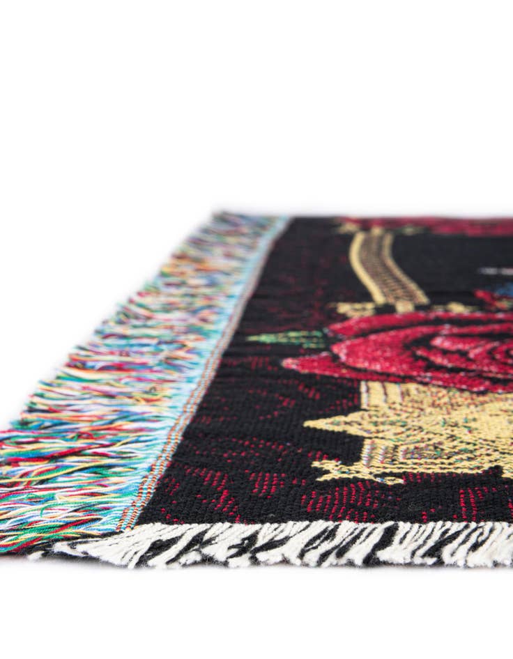 Detail image of 4' 6 x 6' Day of the Dead Throw Blanket