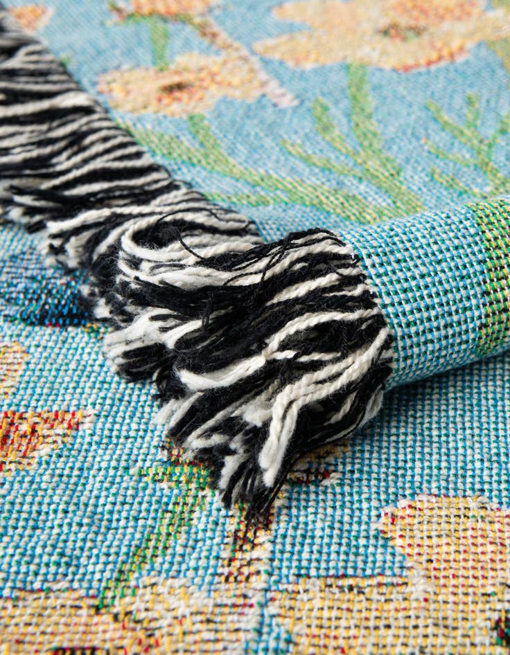 Detail image of 4' 6 x 6' Floral-Yellow Bloom Throw Blanket