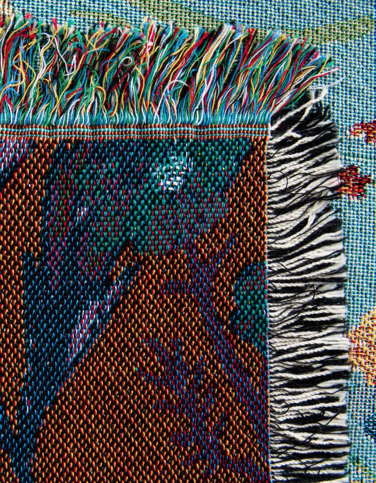 Detail image of 4' 6 x 6' Floral-Yellow Bloom Throw Blanket