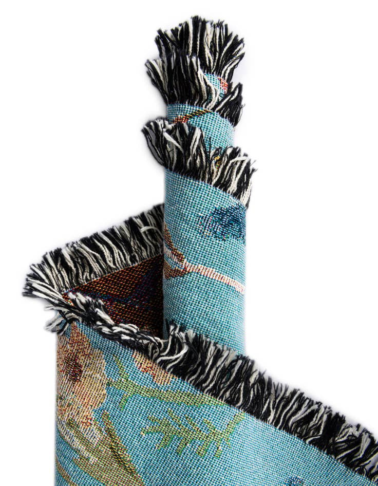 Detail image of 4' 6 x 6' Floral-Yellow Bloom Throw Blanket