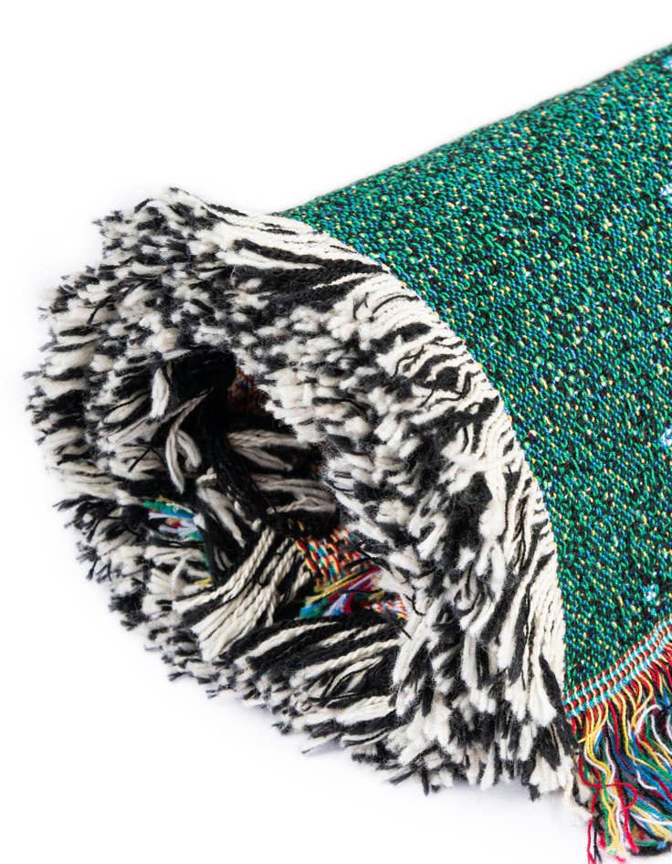 Detail image of 4' 6 x 6' Spring Peeking Through Throw Blanket