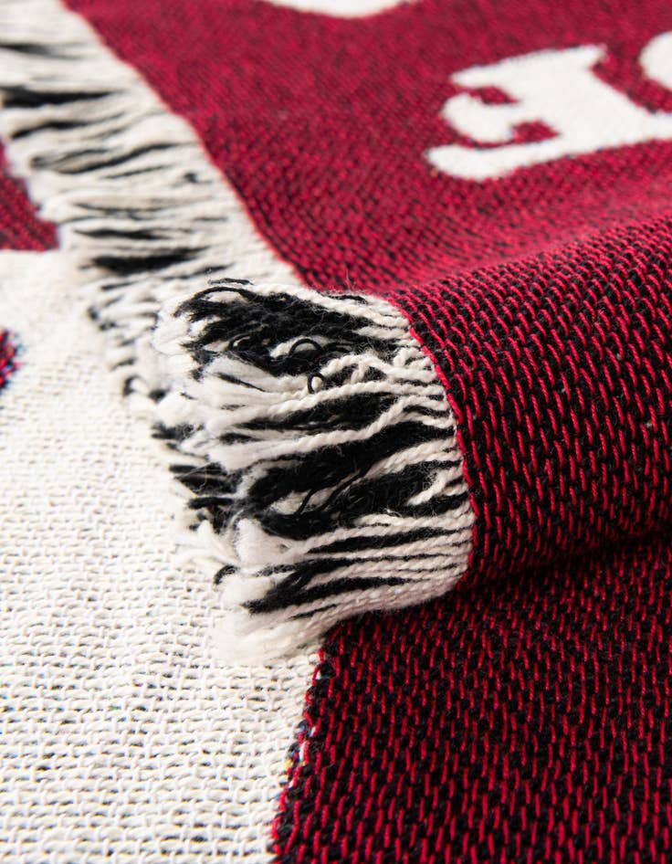 Detail image of 4' 6 x 6' Love Netflix Coffee Throw Blanket