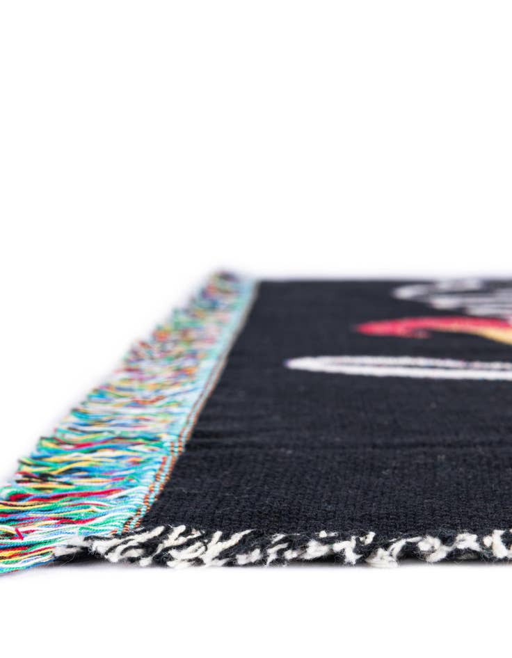 Detail image of 4' 6 x 6' To My Daughter Colorful Unicorn Throw Blanket