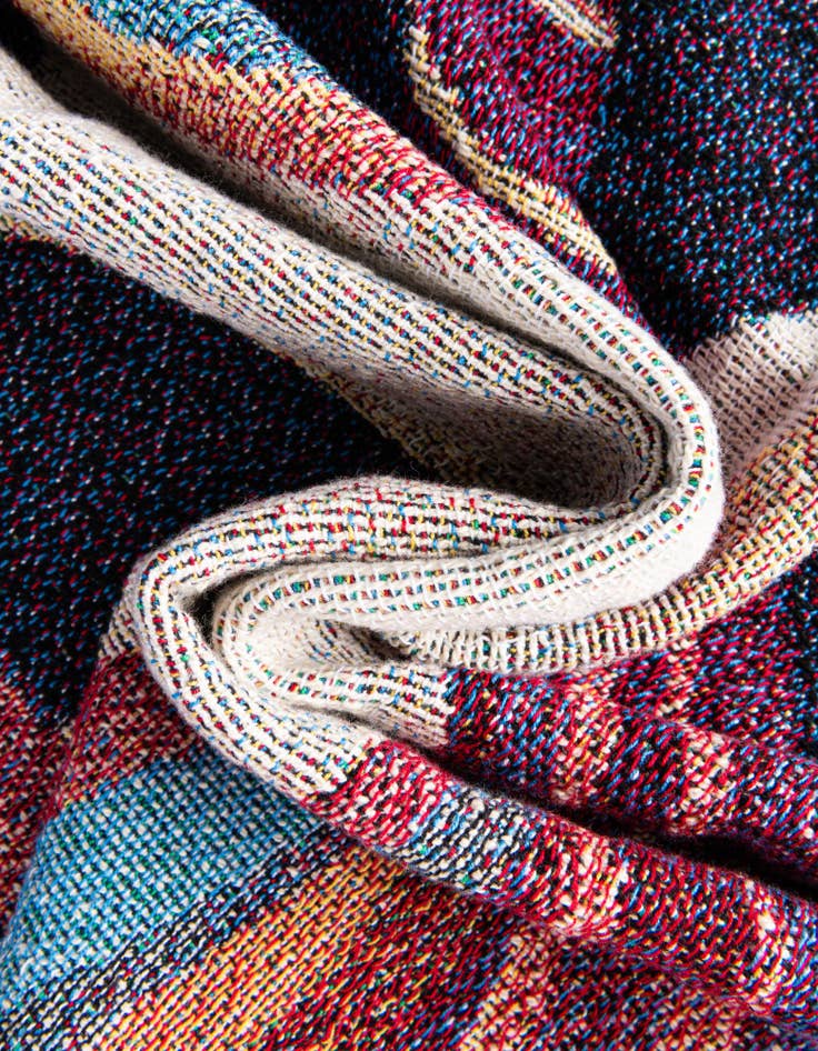 Detail image of 4' 6 x 6' To My Daughter Colorful Unicorn Throw Blanket