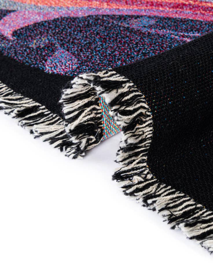 Detail image of 4' 6 x 6' To My Daughter Colorful Unicorn Throw Blanket