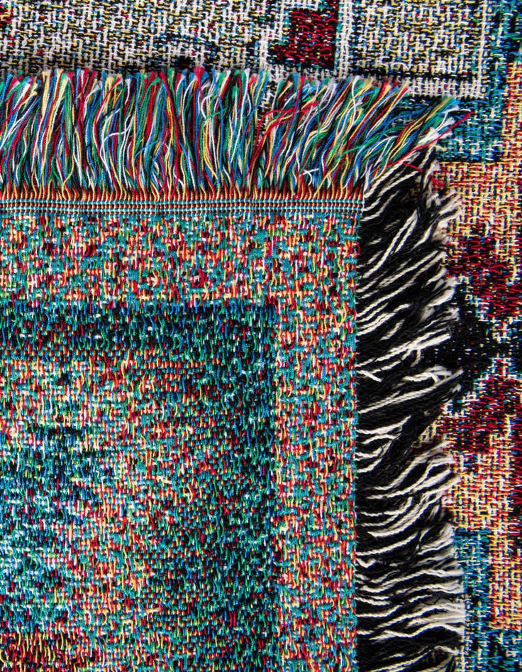 Detail image of 4' 6 x 6' Southwest Salmon Throw Blanket