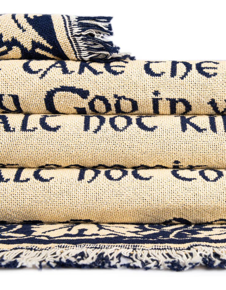 Detail image of 4' 6 x 6' Ten Commandments Natural Throw Blanket