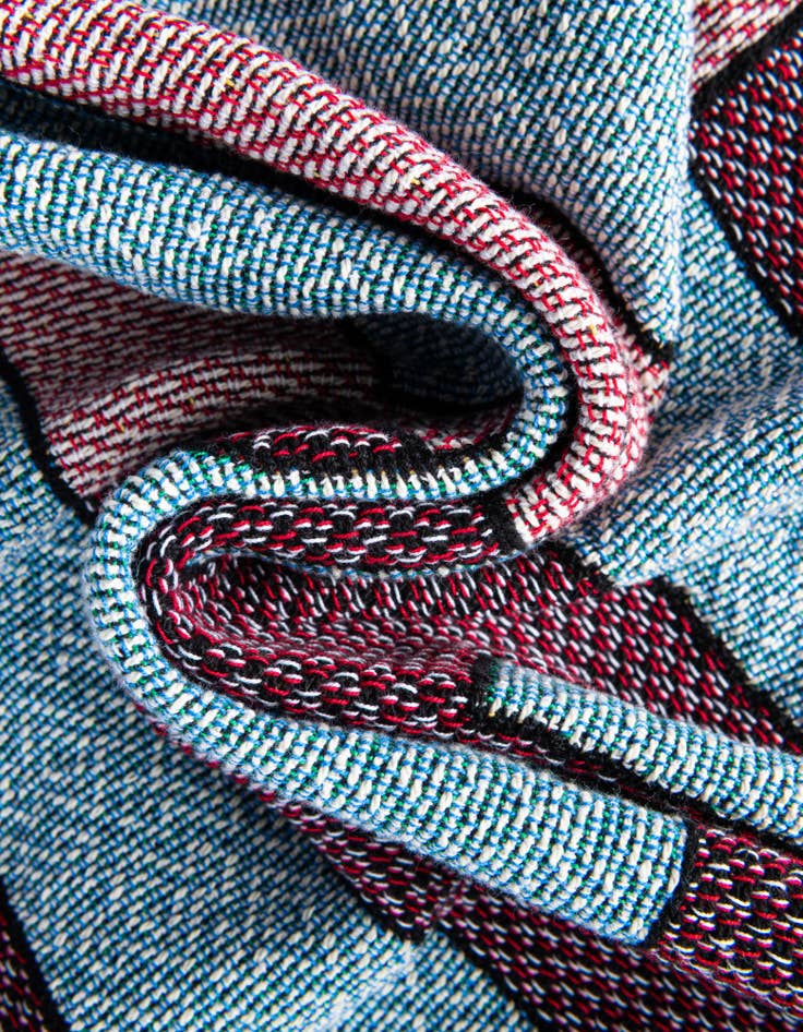 Detail image of 4' 6 x 6' Dream Couch Teal Throw Blanket