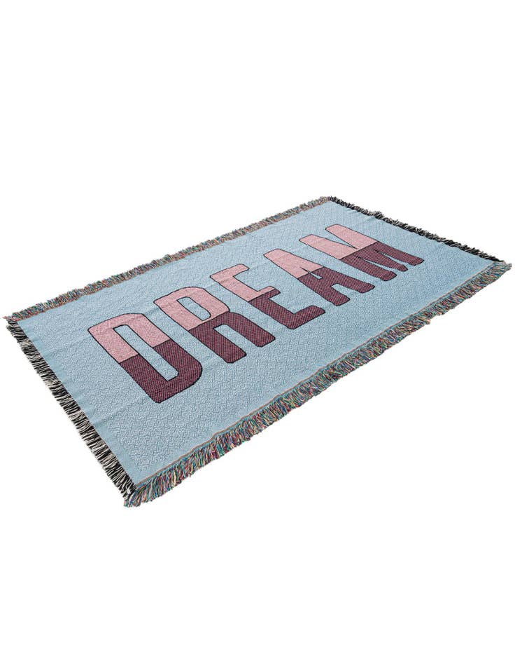 Detail image of 4' 6 x 6' Dream Couch Teal Throw Blanket