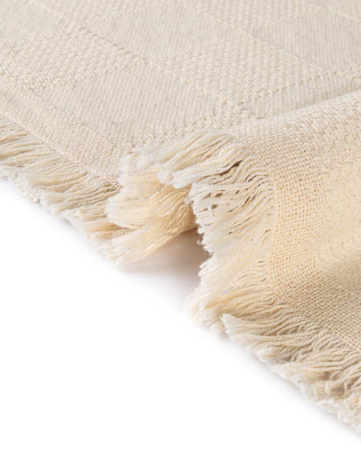 Detail image of 4' 6 x 6' Classic Natural Throw Blanket