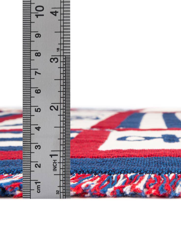 Detail image of 4' x 5' 9 Nautical Fish Throw Blanket