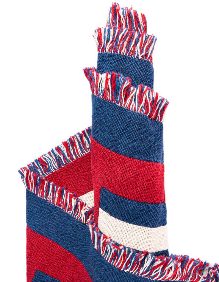 Detail image of 4' x 5' 9 Nautical Fish Throw Blanket