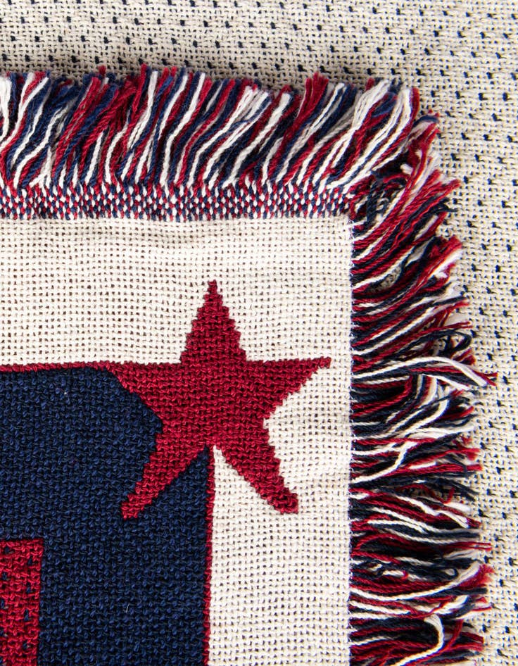 Detail image of 4' 6 x 6' Democratic Logo Throw Blanket