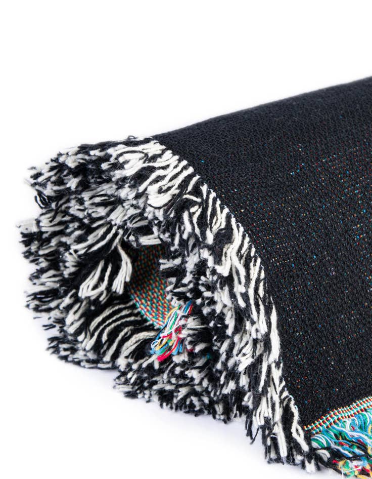 Detail image of 4' 6 x 6' Navy Strong Throw Blanket