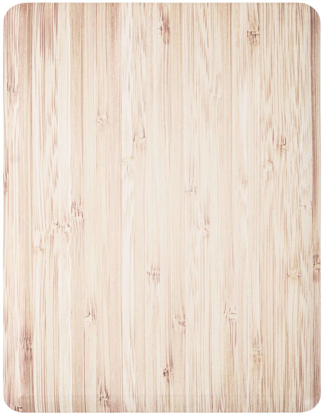 A light brown and cream rectangular rug with a modern, abstract wood grain pattern, featuring subtle variations in tone.