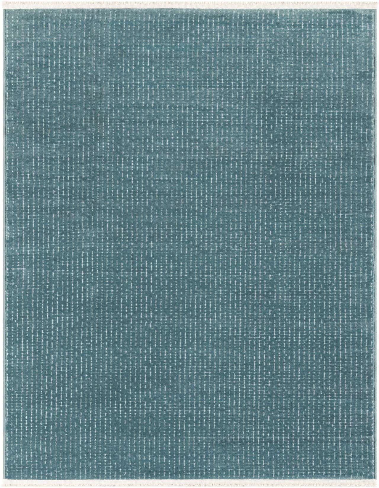 A 4x6 rectangular Aakaar rug in a modern abstract blue pattern with white textured lines, suitable for various indoor rooms.