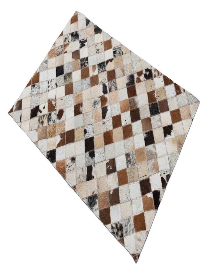 Detail image of  2' x 3' Cowhide Leather Rug