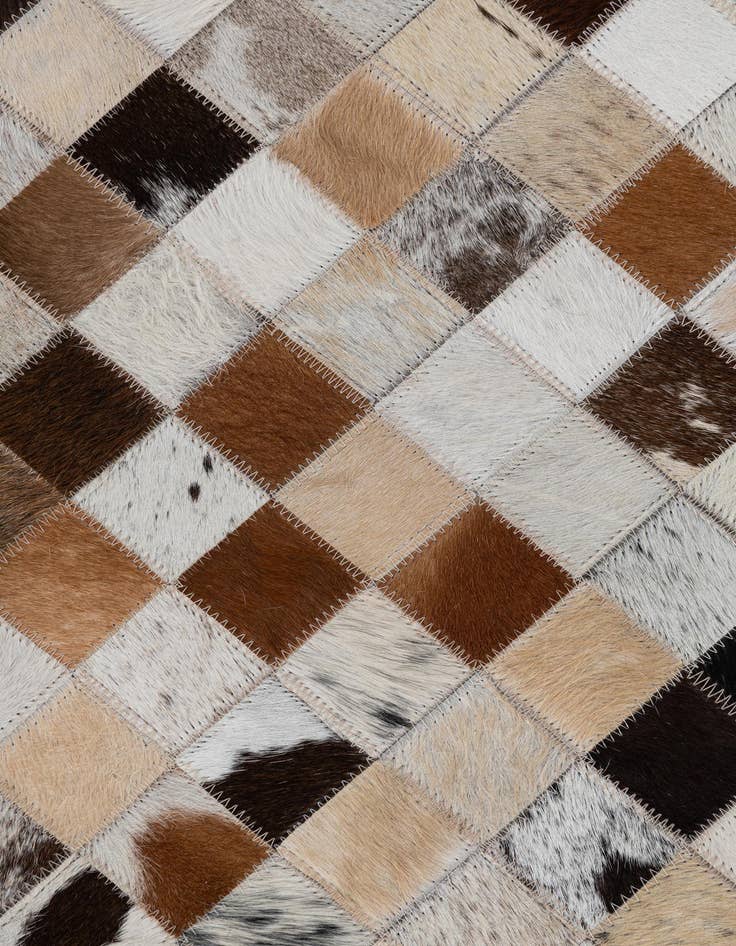 Detail image of  2' x 3' Cowhide Leather Rug