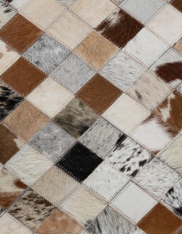 Detail image of  2' x 3' Cowhide Leather Rug
