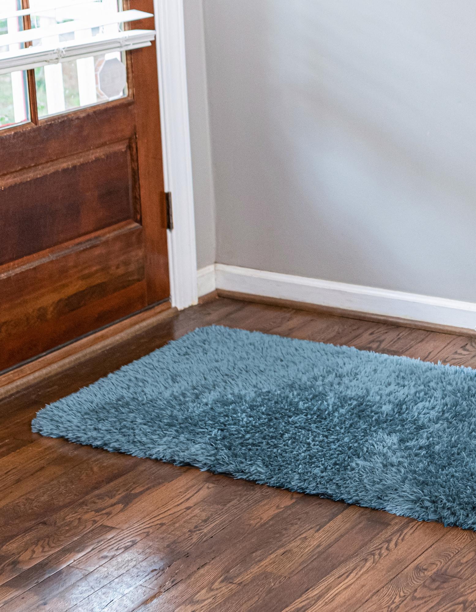 Aegean Blue 2' 7 x 10' Infinity Shag Runner Rug | Rugs.com
