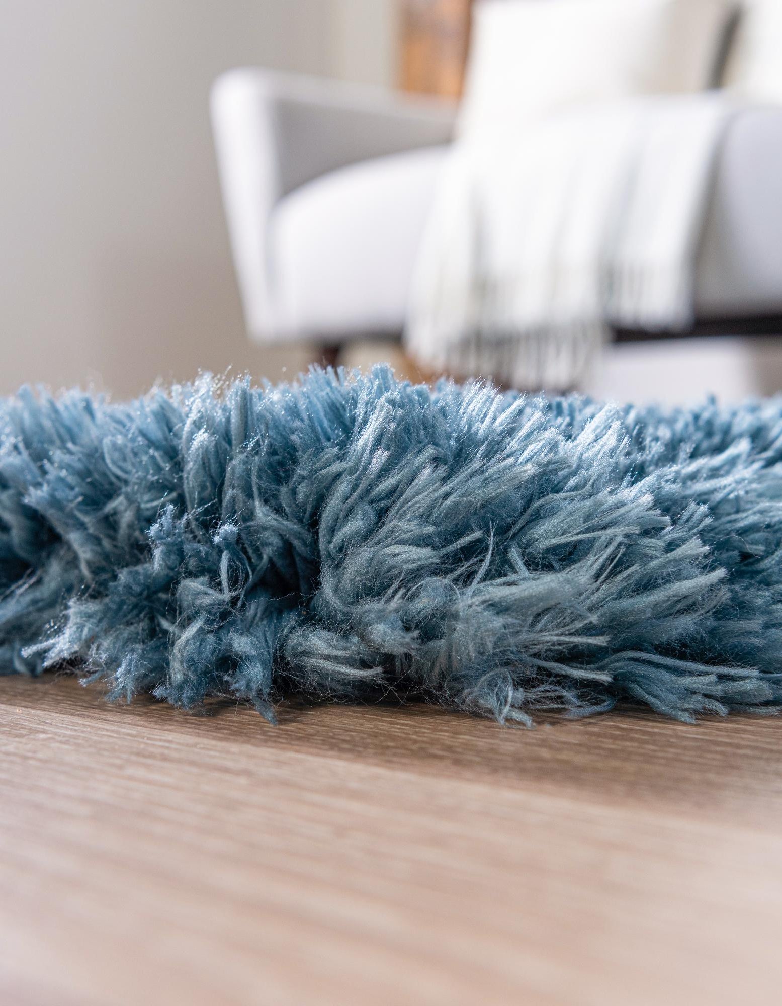 Aegean Blue 2' 7 x 10' Infinity Shag Runner Rug | Rugs.com